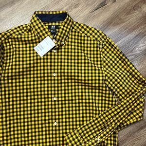 Men’s Plaid Long Sleeve Button Down Dress Shirt